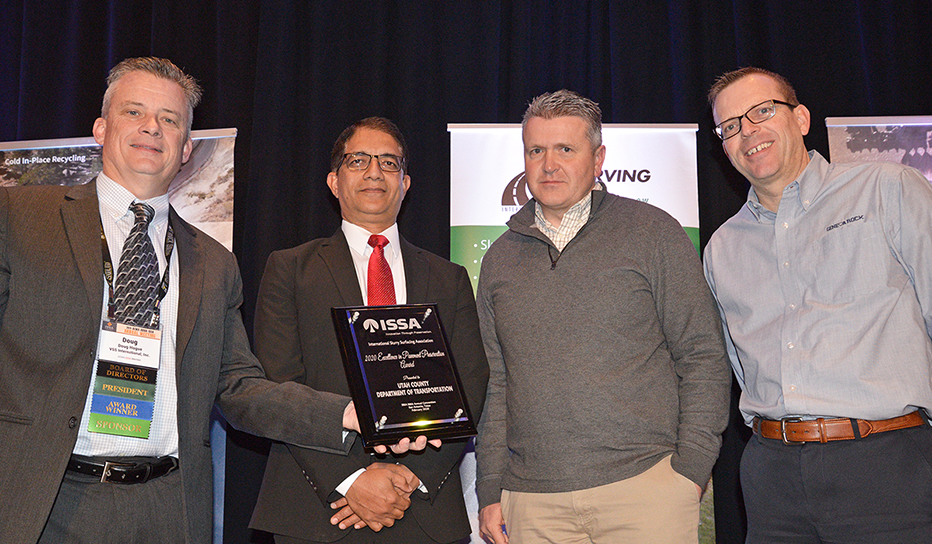 Utah Cape Seal Project Wins ISSA Excellence in Pavement Preservation Award